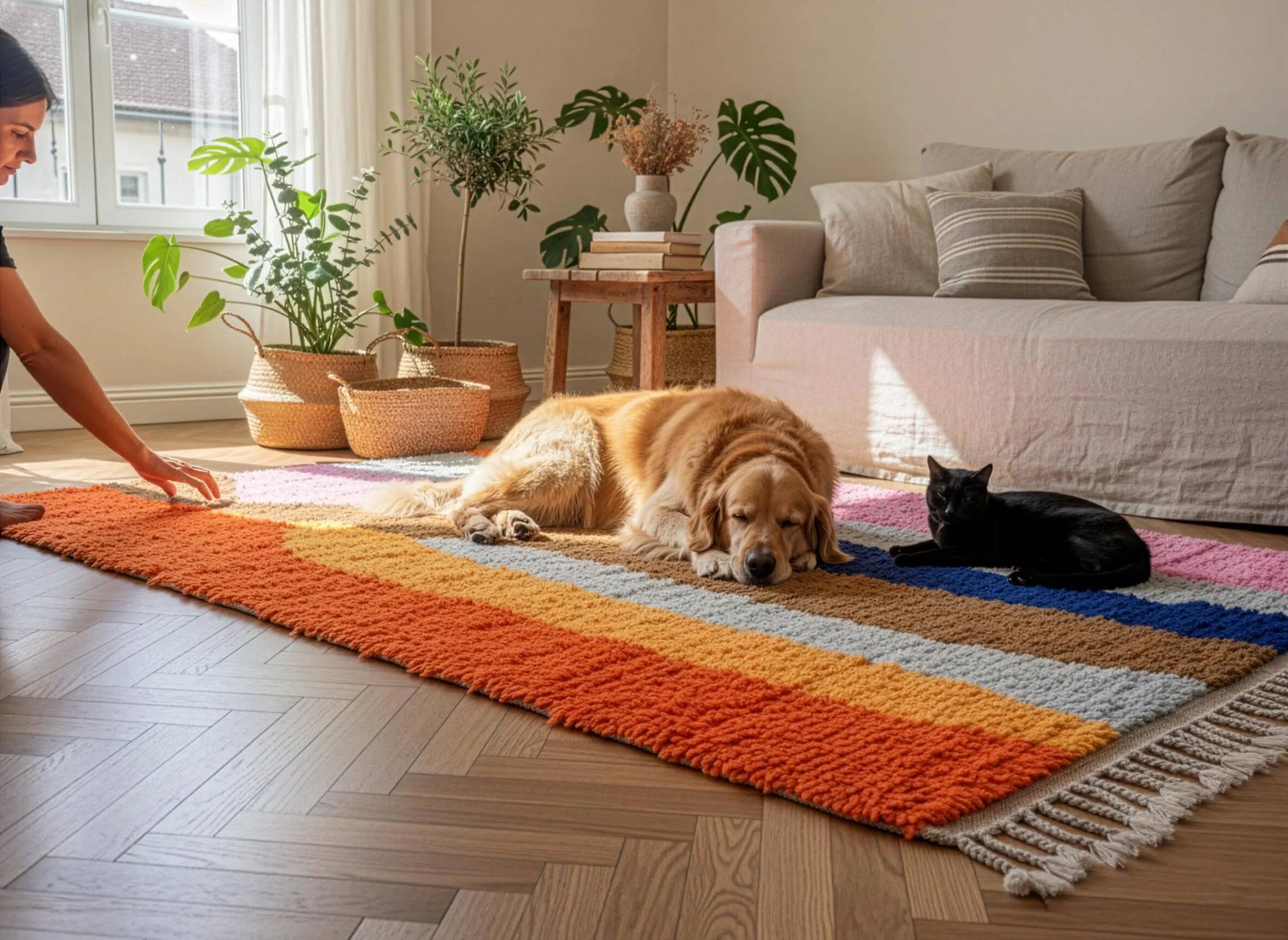 Traditional wool rug Morocco 2.5 x 1.5 m