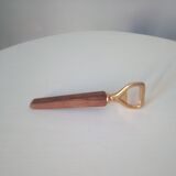 Vintage decapsulator in wood and gilded steel