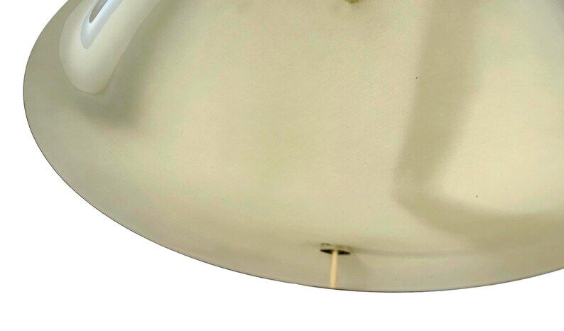 Large Danish Brass Pendant Light