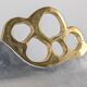 Aluminium and brass log holder by David Marshall, Spain, 1980s