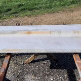 Pair of White Marble Shelves