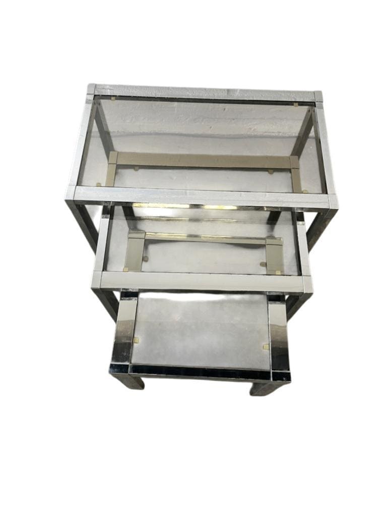 set of 3 vintage nesting tables / side tables