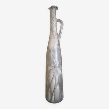 Kevin Stal (Son of Eric Saint Val) - Frosted glass bottle vase, h-48 cm.