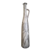 Kevin Stal (Fils de Eric Saint Val) - Vase bouteille en verre givré, h-48 cm.