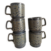 Mugs vintage Royal Alma made in England, années 70