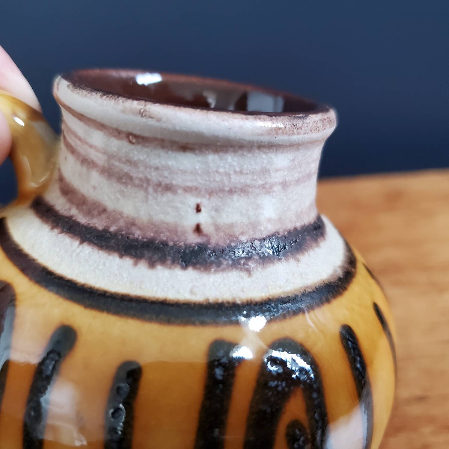 W. Germany ceramic ball vase