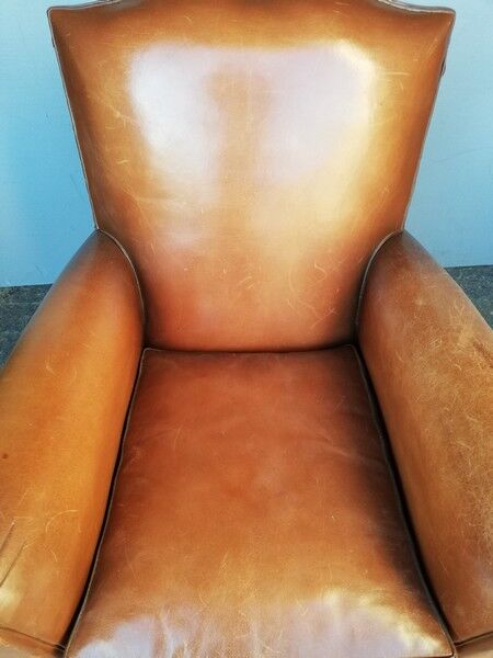 Havana leather club armchair 1930/40