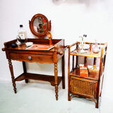 Rattan and canning bedside