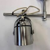 Lampe murale ou plafonnier chromée orientable, design Stanislav Indra, années 1970
