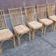Chaises en bambou et rotin (lot de 6)