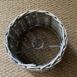 Natural wicker lampshade