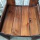 Set of 6 varnished pine chairs