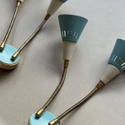 Pair of vintage Stilnovo style wall lights, 50-60s