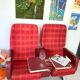 Vintage Air France aircraft chairs