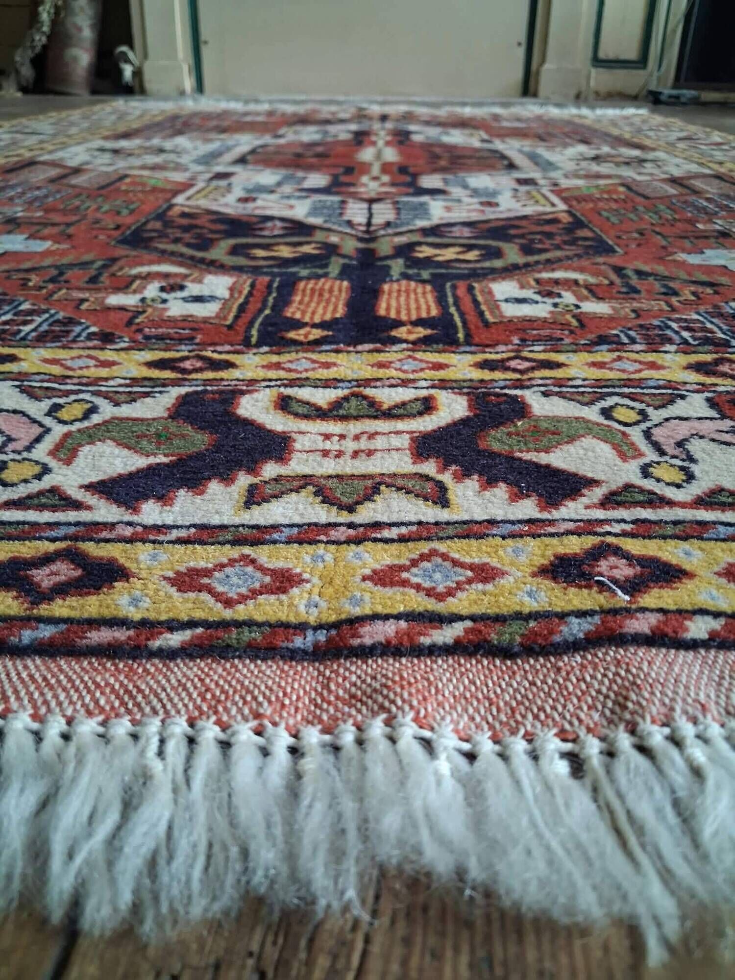 Handmade Persian Gutchan rug 192x128cm