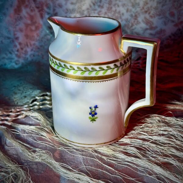 Pot à lait en porcelaine de Vienne peint à la main, XIXe siècle