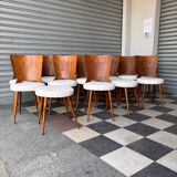Set of 14 Baumann bistro chairs