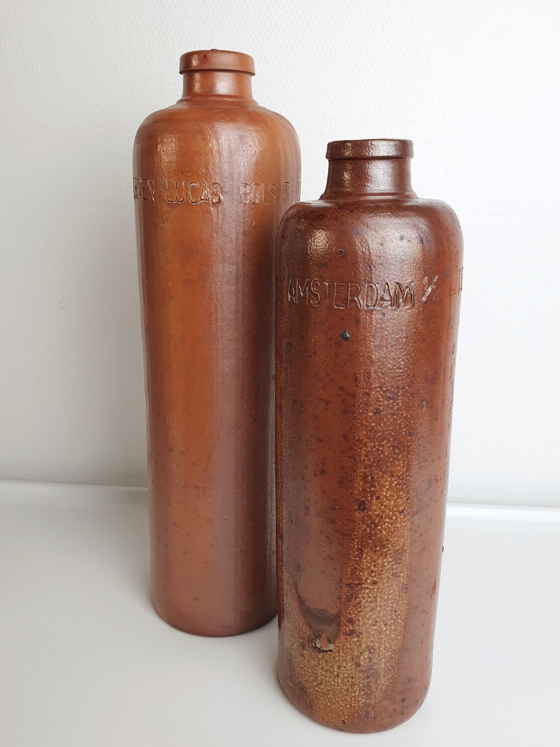 Lot of old stoneware bottles