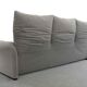 Cassina Maralunga 3-Seater Sofa by Vico Magistretti in grey striped fabrics