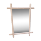 Large pink bamboo mirror 54x70cm