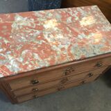 Art deco dresser in solid walnut