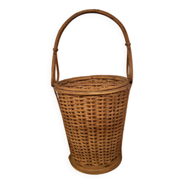 Panier avec anse en rotin 2 compartiments
