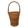 Basket with rattan handle 2 compartments