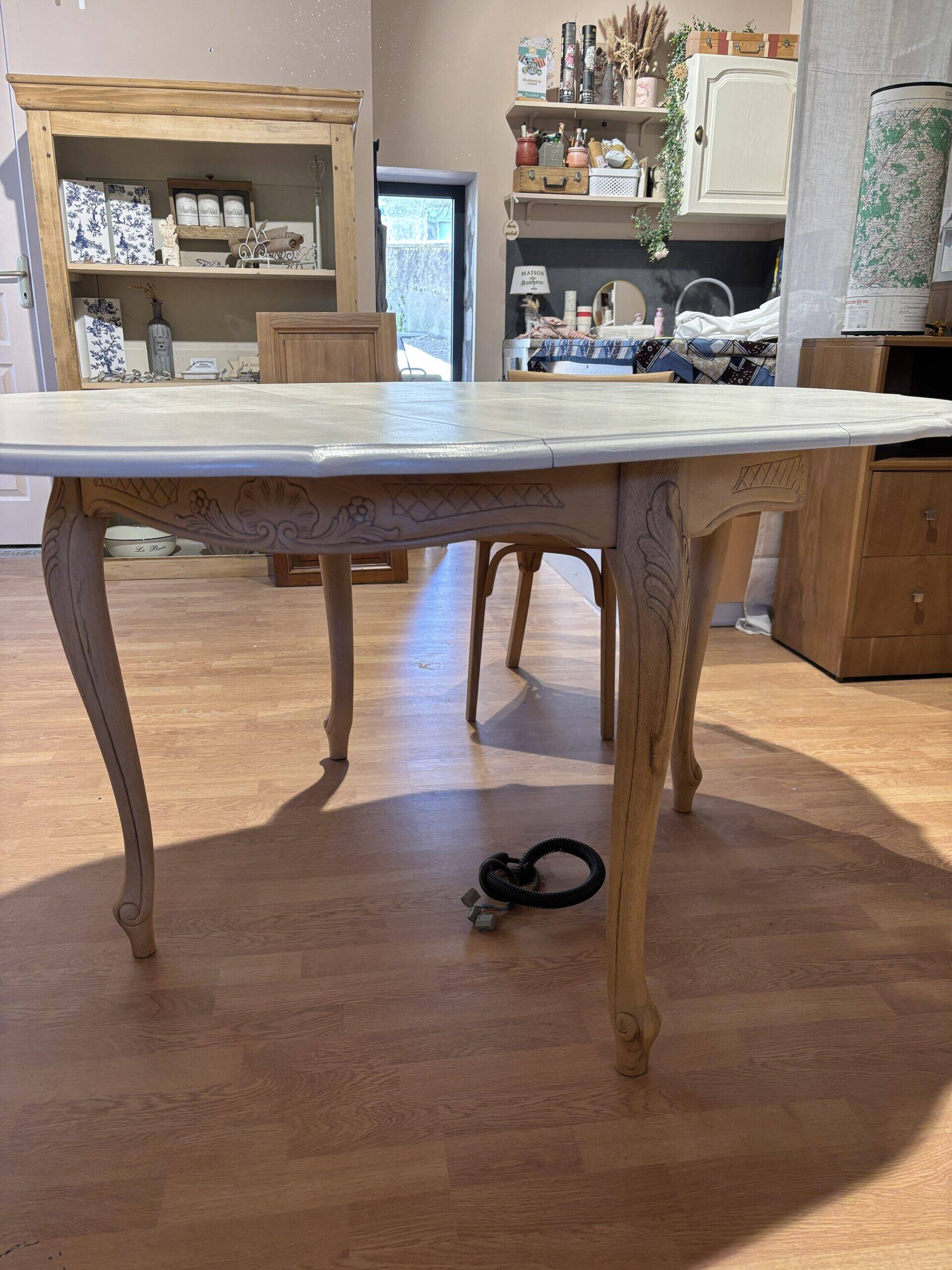 Round table with extension.