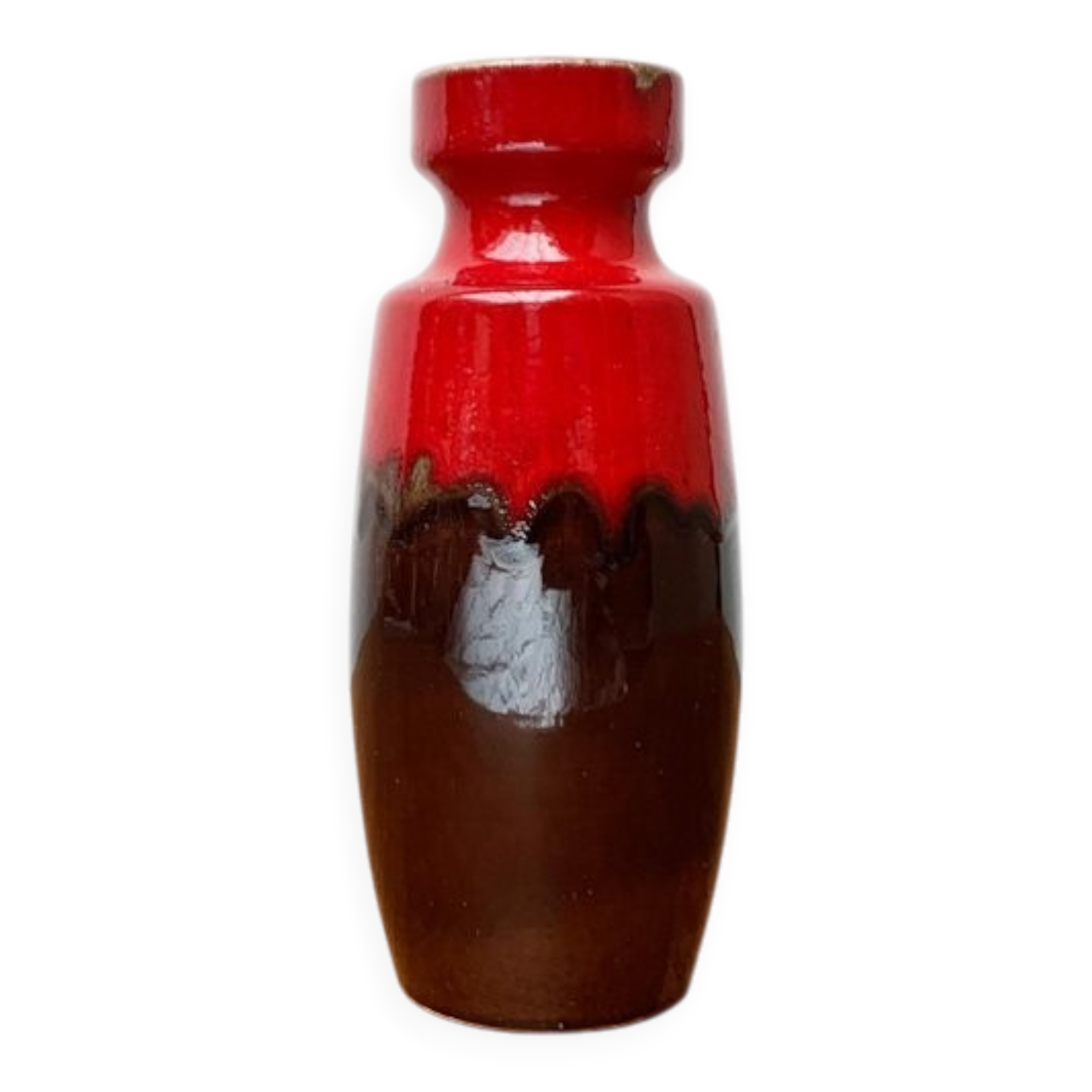 Mid-Century Fat Lava vase in ceramic WGP by Scheurich, West Germany, 1960s.