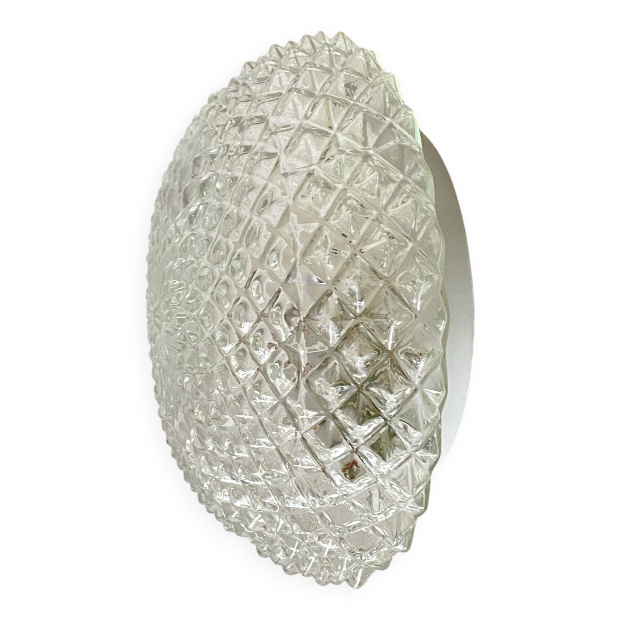Small wall light ceiling light thick glass 1970 1980 LAMP-7419