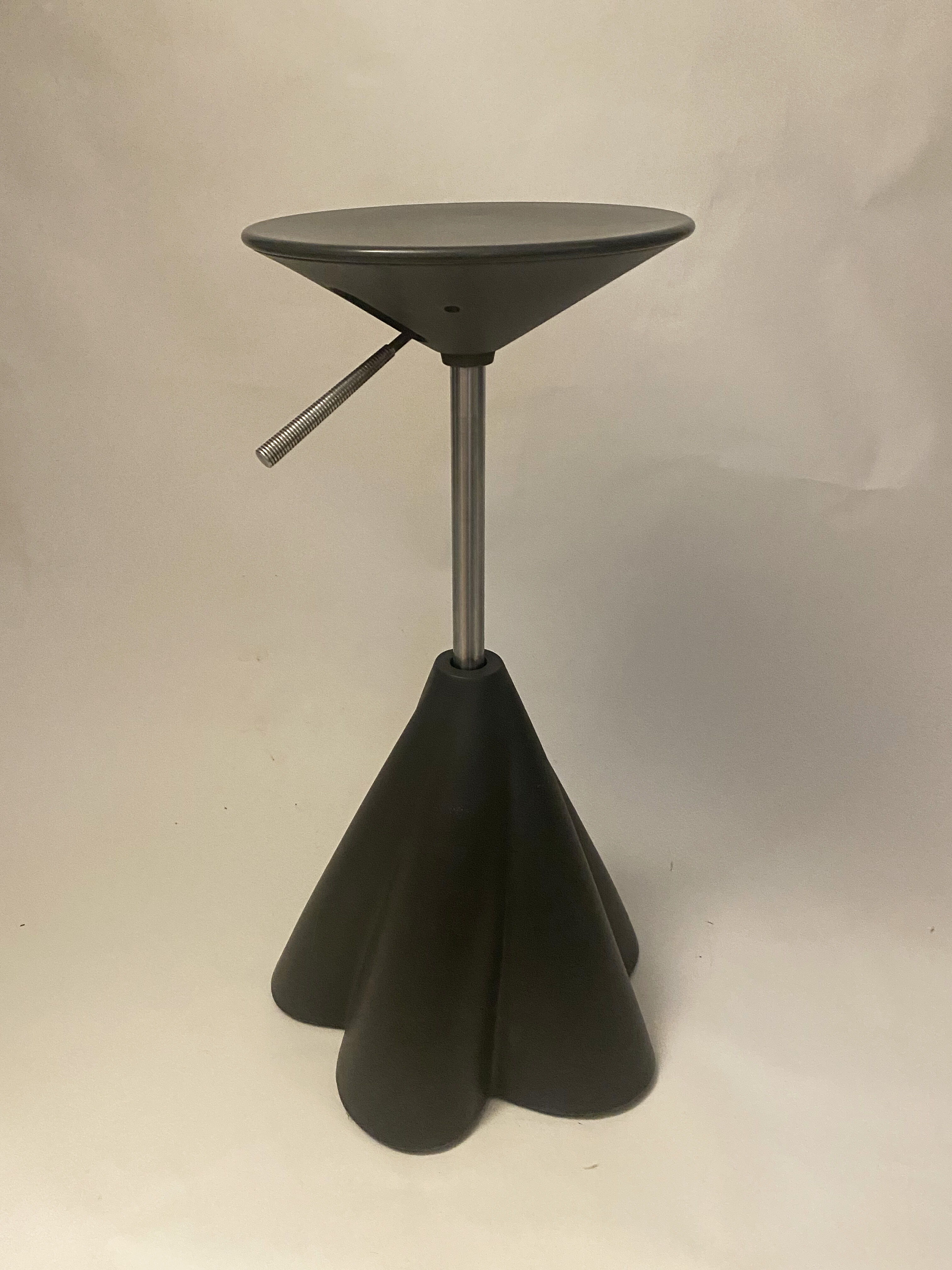 Pivoting stool by Philippe Starck, published by Presence Paris for L'Oréal, 80s.