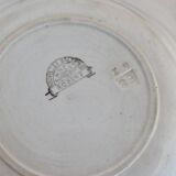 6 deep iron earth plates Nouvelles Galeries Ennegé Paris Robert model 1930s