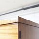 1960 Scandinavian wardrobe, atypical blond wood varnished, 4 doors 3