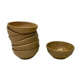 Set of 7 vintage sandstone bowls