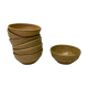Set of 7 vintage sandstone bowls