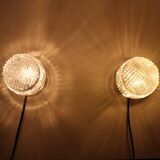 Pair of wall lamps or ceiling lamps 1960