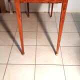 Small louis xvi style flat desk with spindle legs