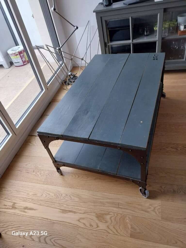 Industrial coffee table