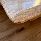 Travertine coffee table