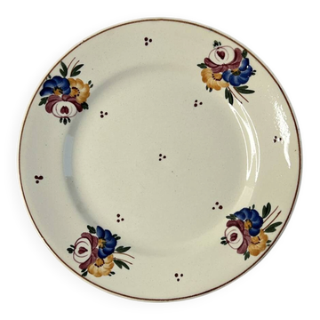 Assiette en faïence peinte à la main 22cm