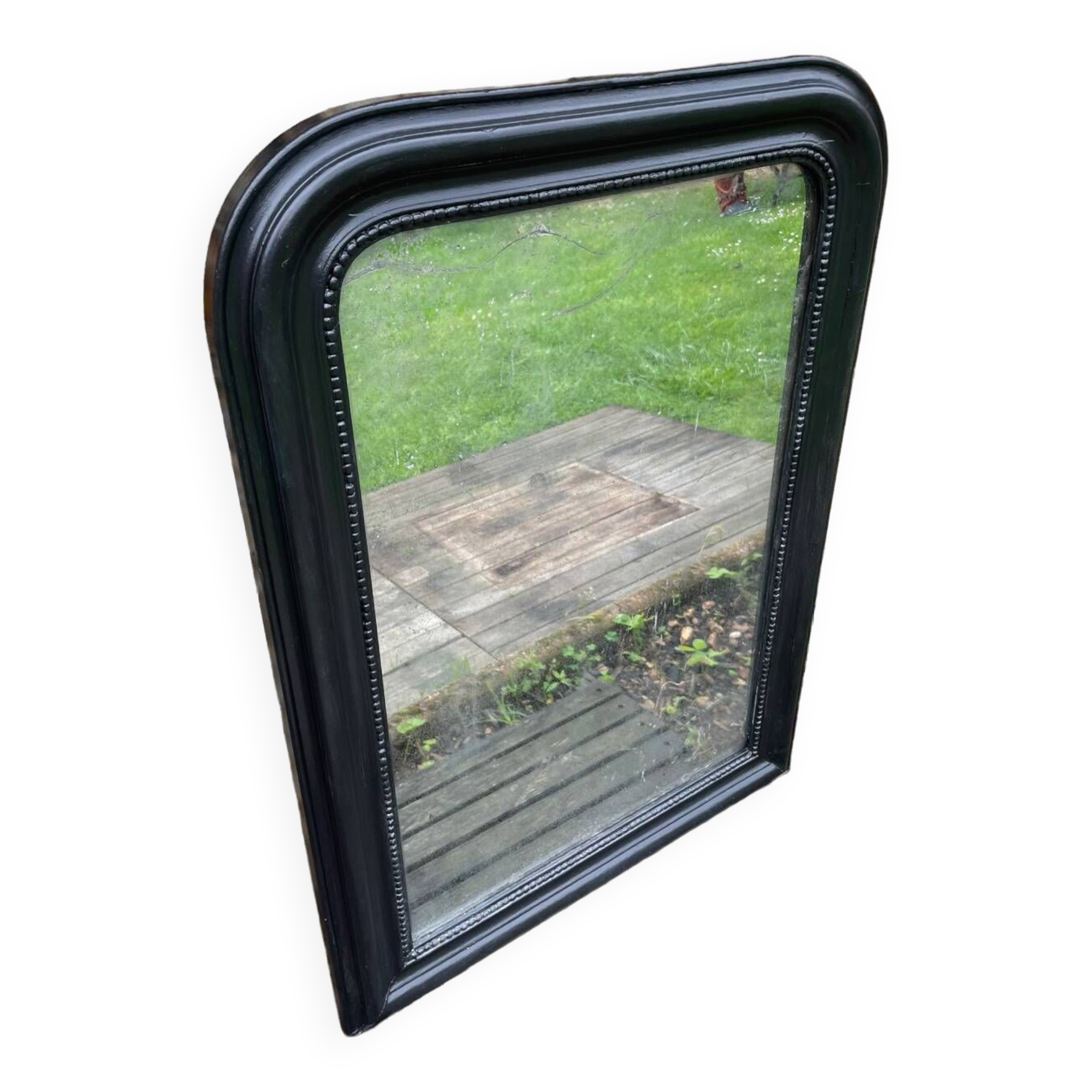 Louis Philippe mirror black stained mirror