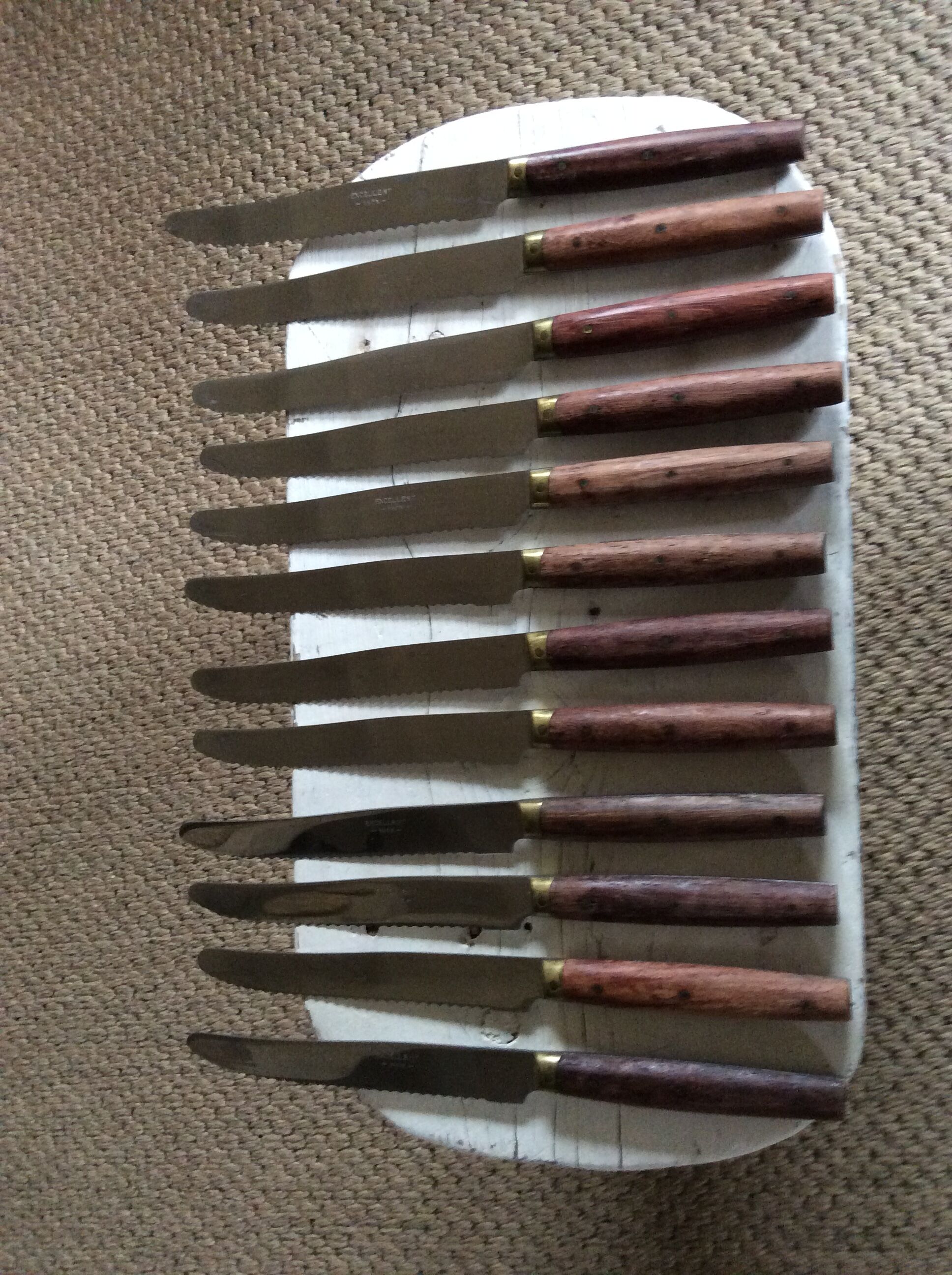 Series of 12 table knives