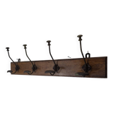 Old coat rack with 4 hooks