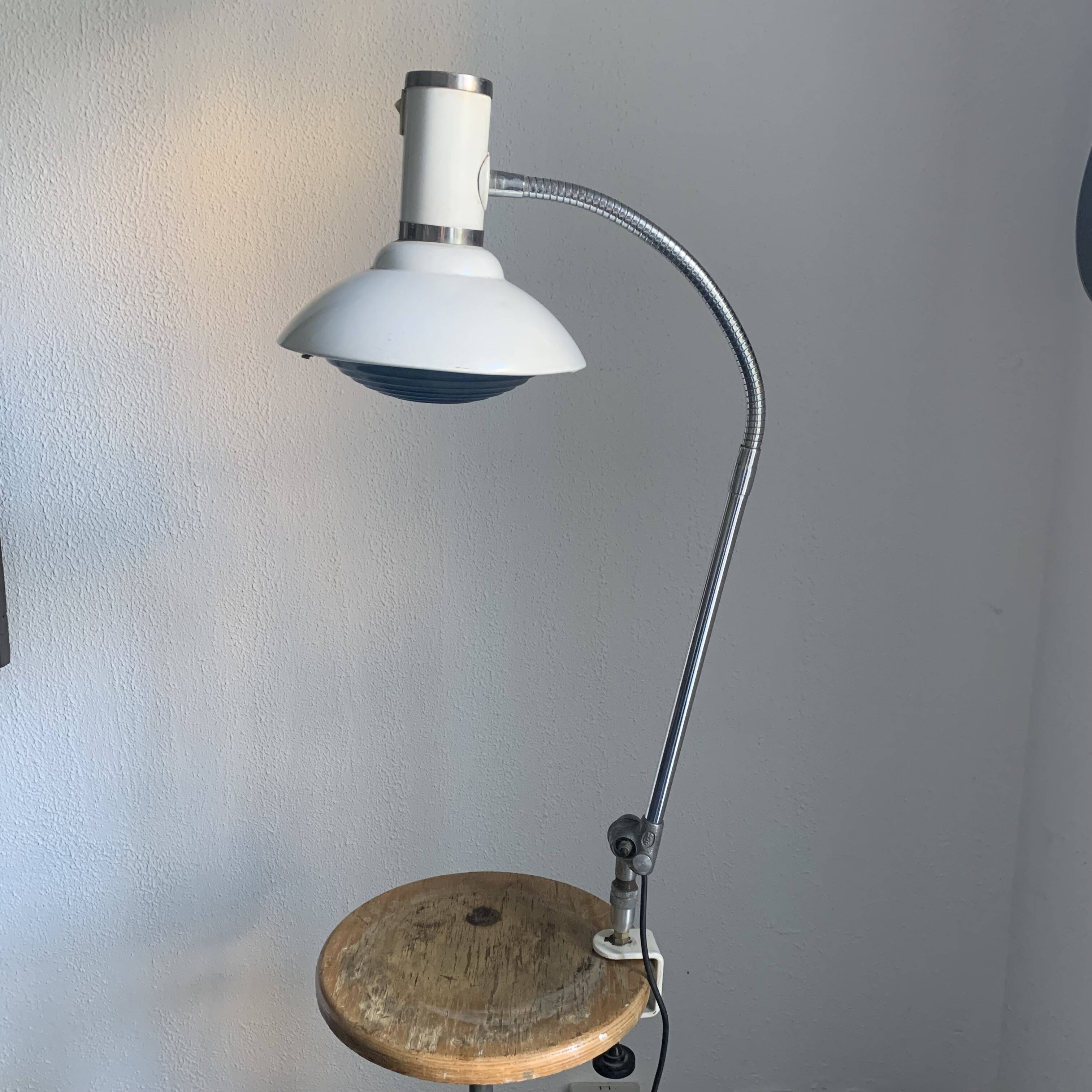 Lampe vintage 1950 industrielle Solr Paris Ferdinand Solere - 75 cm