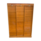 Cabinet with binder with rolls 3 columns
