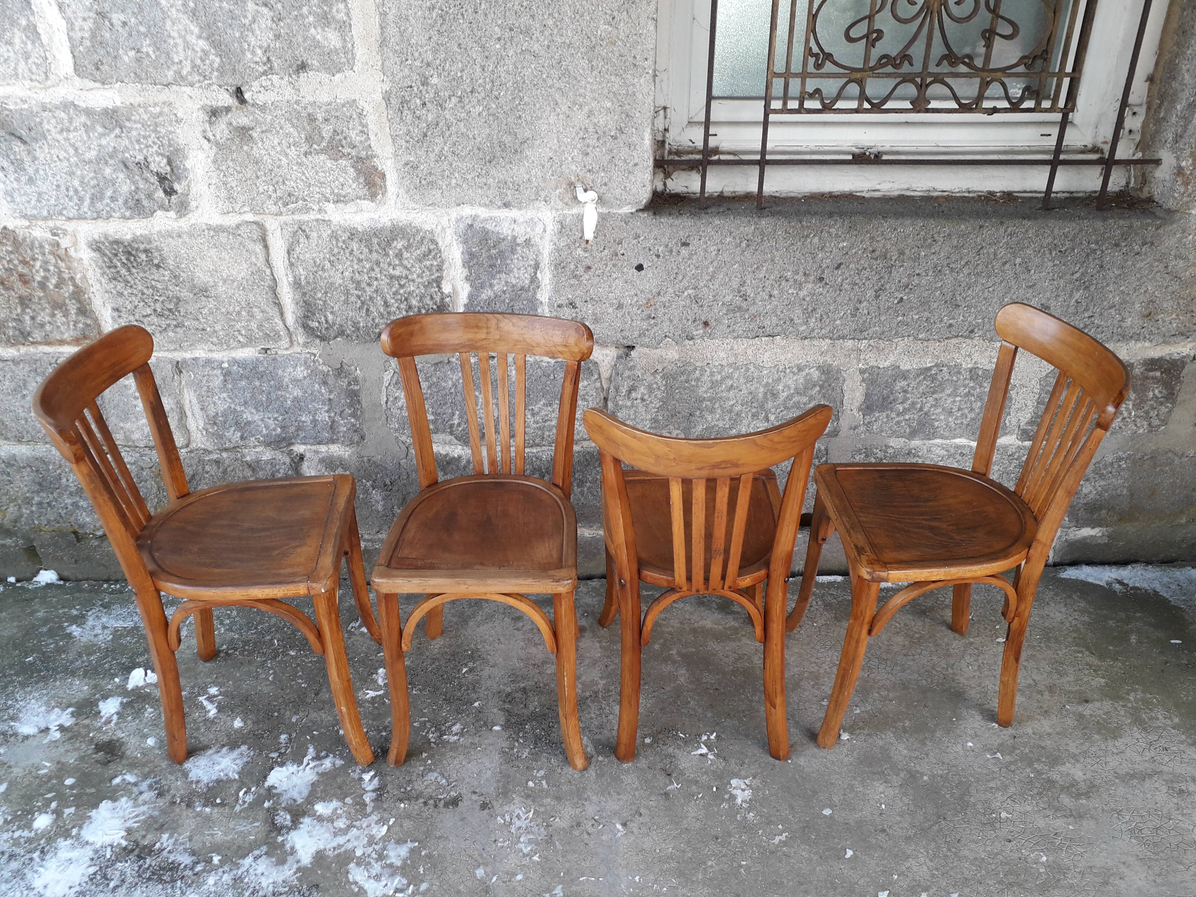 Set of four Luterma bistro chairs