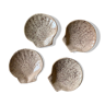 Series of 4 sandstone shell cups