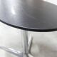 Roche Bobois oval table 1970 smoked glass chrome legs 152x117 cm
