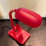 Vintage red articulated desk lamp
