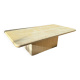 Travertine coffee table